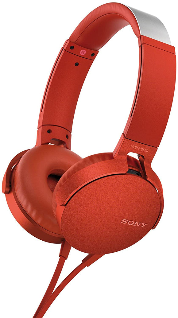 Sony MDR-XB550AP - Auriculares con Micrófono  Color Rojo