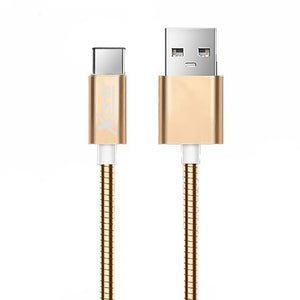 X-One CMC1000G Cable USB metal Tipo-C Oro Rosa