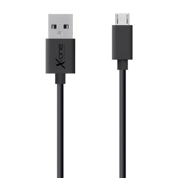 X-One CPM1000B Cable micro-USB plano Negro
