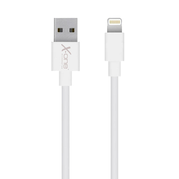 X-One Cable Lightning Plano 2m Blanco