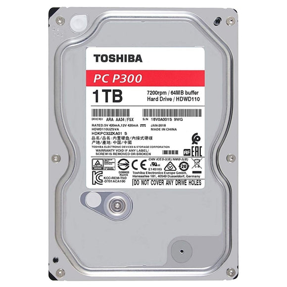 Toshiba P300 HDWD110UZSVA HD 1TB 3.5