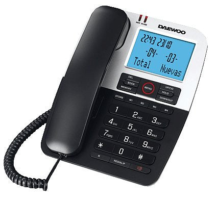 Daewoo DTC 410 Teléfono analógico Negro, Plata teléfono
