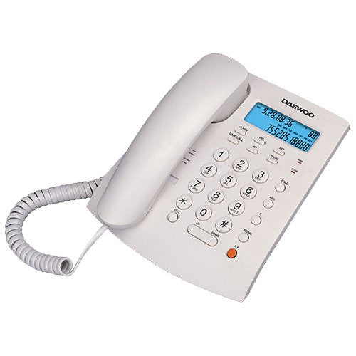 Daewoo DTC-310 Teléfono analógico Identificador de llamadas Blanco